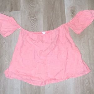 Off Shoulder Linen Top